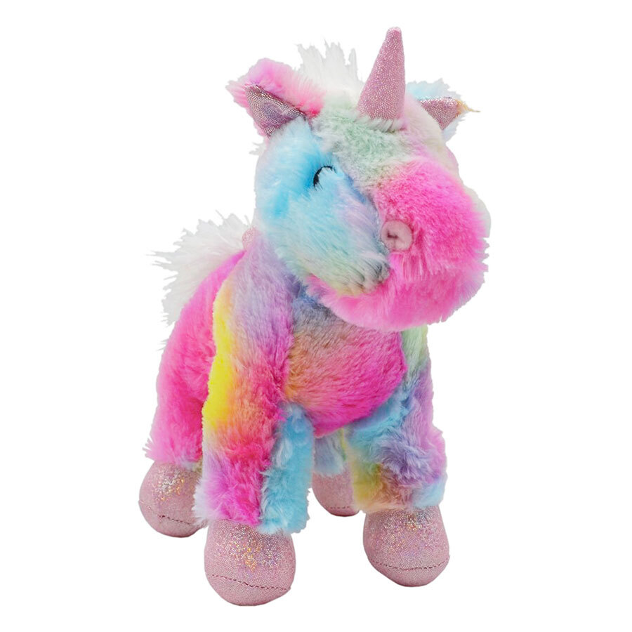 Zippy Paws Plush Tie Dye Rainbow Unicorn