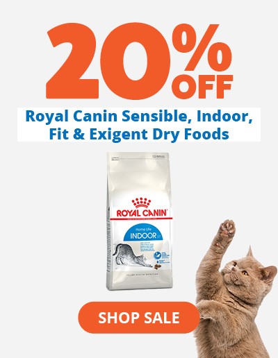 20% off selected royal canin food