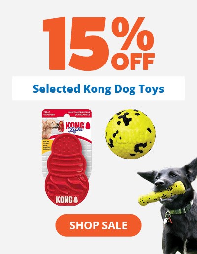 15% off selected Kong toys