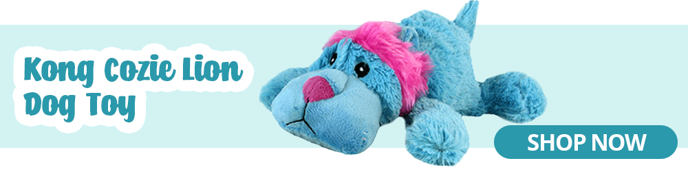 kong cozie lion dog toy