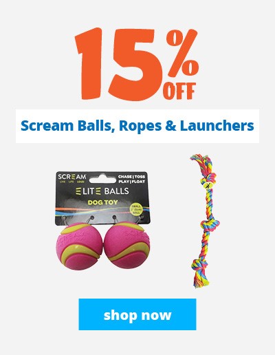 15% off Scream balls, ropes & launchers