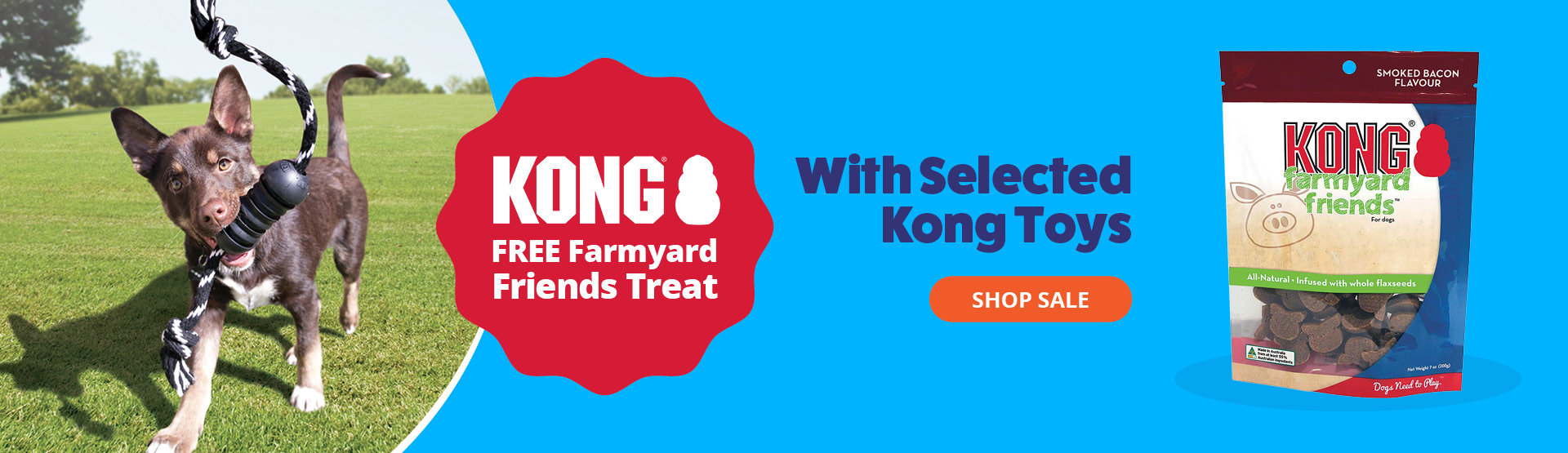 Free Farmyard Friends Treat With Selected KongToys