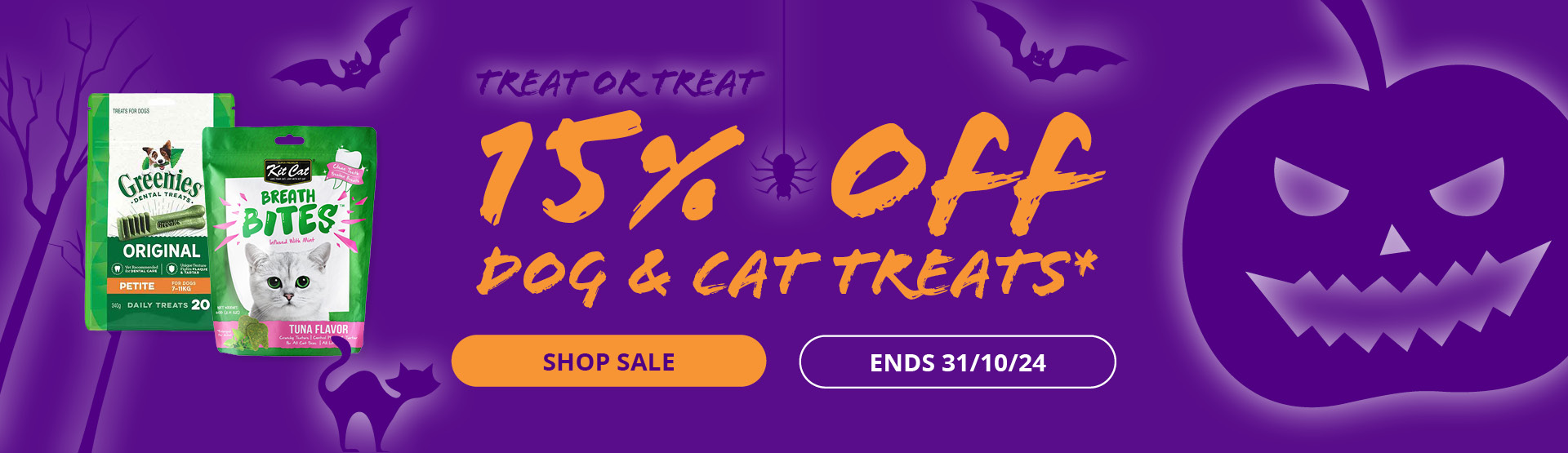 15% Off Dog & Cat Treats* 