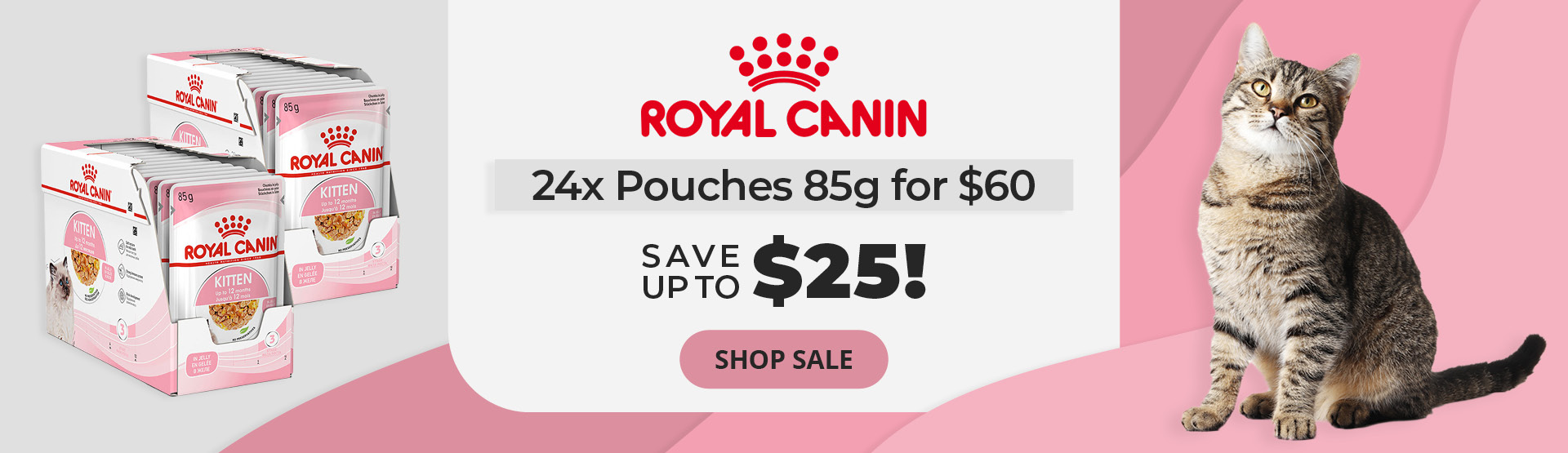 Royal Canin 24x 85g Cat Pouches for $60