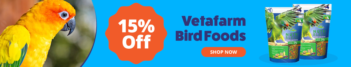 Vetafarm Bird Foods 15% Off 