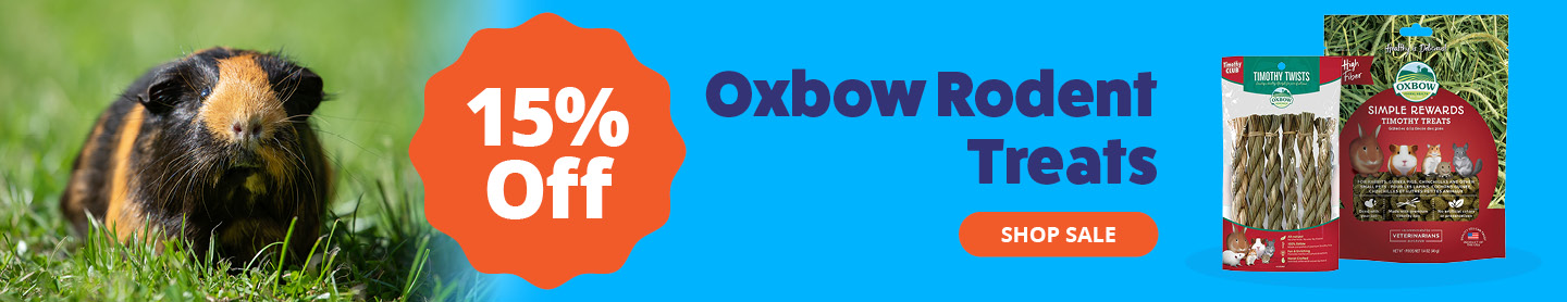 Oxbow Rodent Treats 15% Off