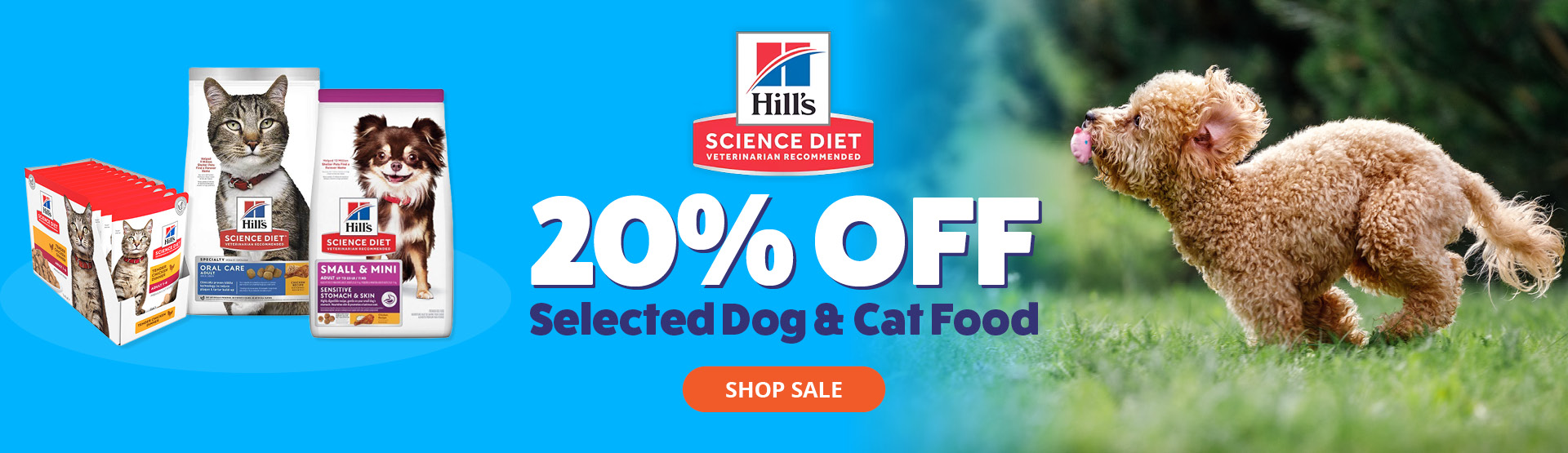 Hills 20% Off Selected Dog & Cat Foods