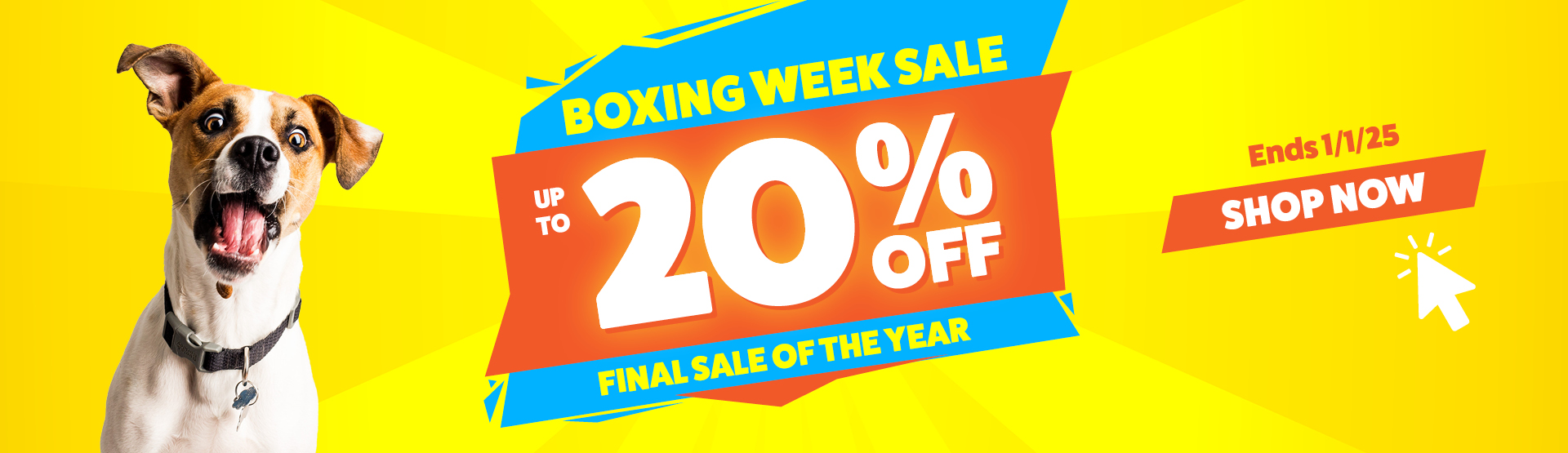 boxing week sale up to 20% off