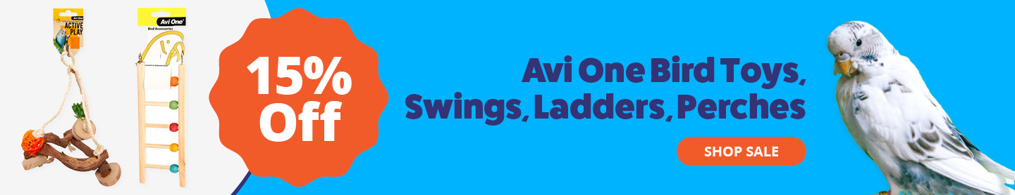 Avi One Bird Toys Swings, Ladders, Perches 15% Off