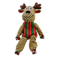 Kong Holiday Floppy Knots Reindeer Dog Toy Small