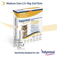 Felpreva Spot-On For Medium Cats 2.5-5kg 2 Pack