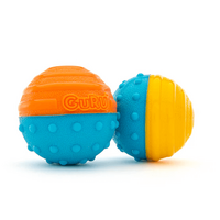 Guru Crunch & Squeak Dog Ball 2 Pack