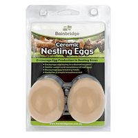Bainbridge Poultry Ceramic Nesting Eggs 2 Pack