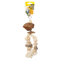 Avi One Pumice & Loofah with Rattan Balls Bird Toy