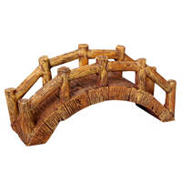 Wooden Bridge Aquarium Ornament