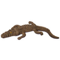 Sunbathing Crocodile Aquarium Ornament Medium