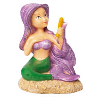 Mermaid with Mirror Aquarium Ornament