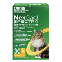 Nexgard Spectra Spot-On For  Large  Cats 2.5-7.5kg 3pk