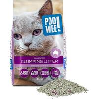 PooWee Lavender Clumping Cat Litter 15kg