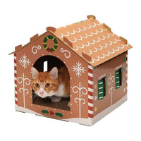 Kazoo Kitty Christmas Cardboard Gingerbread House