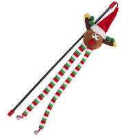 Kazoo Christmas Cat Toy Rudolph Wand/Teaser