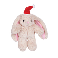 Christmas Bunny with Santa Hat Small