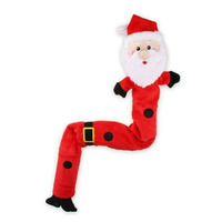 Kazoo Christmas Super Long Santa Dog Toy