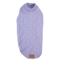 Kazoo Purple Heart Dog Knit 53cm