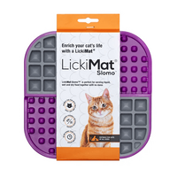 LickiMat Slomo Cat Feeder Purple