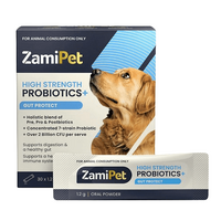 ZamiPet Probiotics Gut Protect Dog Supplement 30 Pack