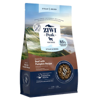 Ziwi Peak Steam & Dried Beef With Pumpkin Dog Food  1.5kg